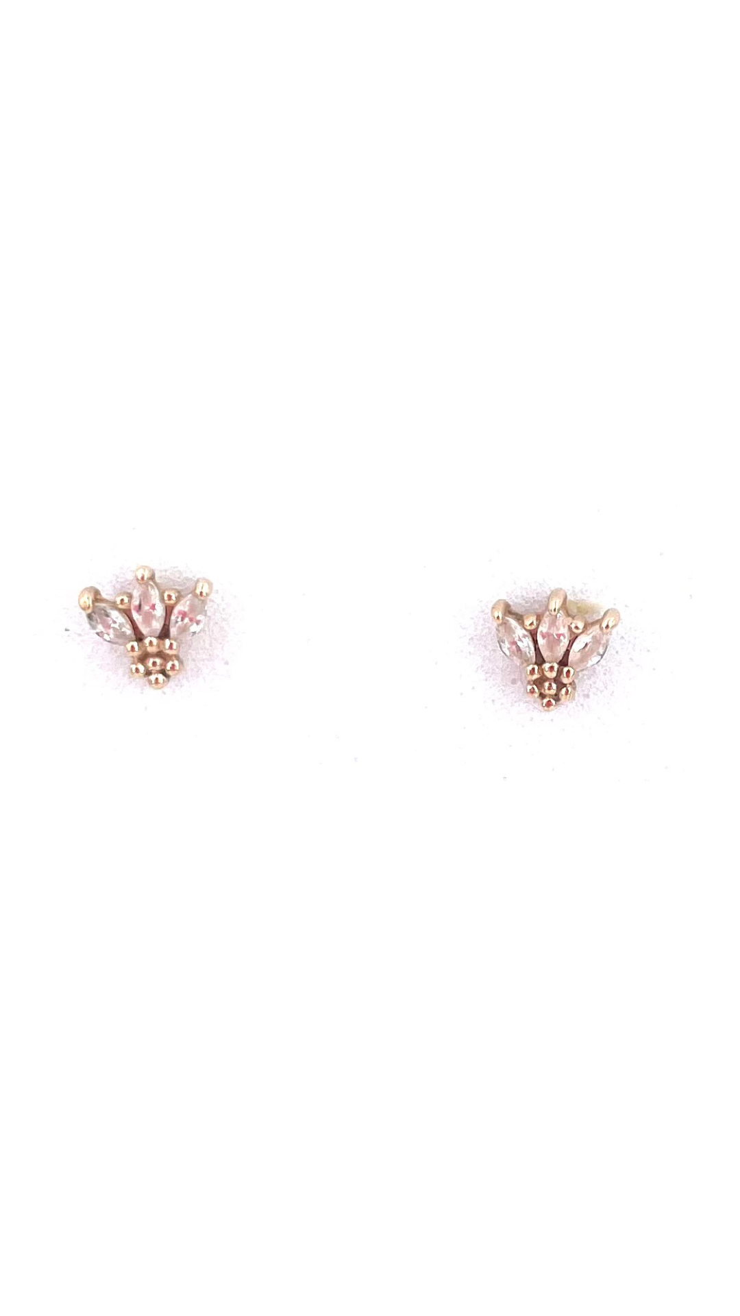 Clairette Collection bijoux gravés et personnalisés à la main boucles d'oreilles puces maya or