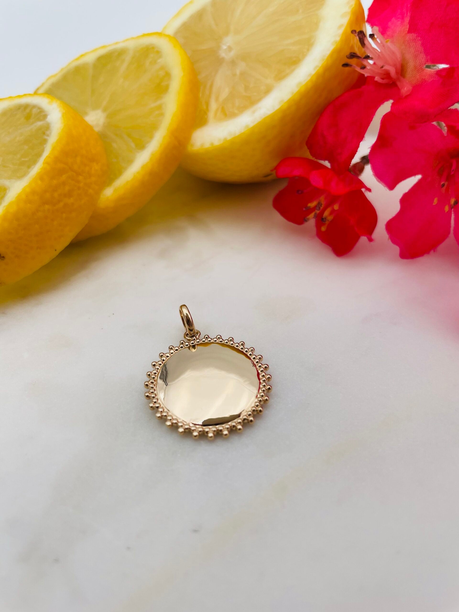 PENDENTIF PERSONNALISE PERLE SOLAIRE